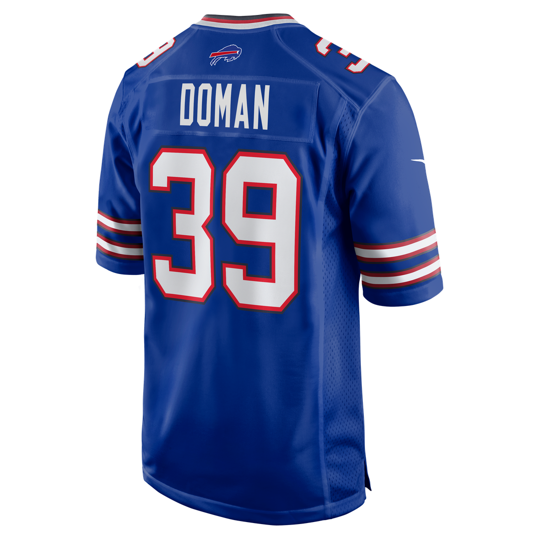 Men's Nike Buffalo Bills Tommy Doman Royal Team Game NFL Jersey