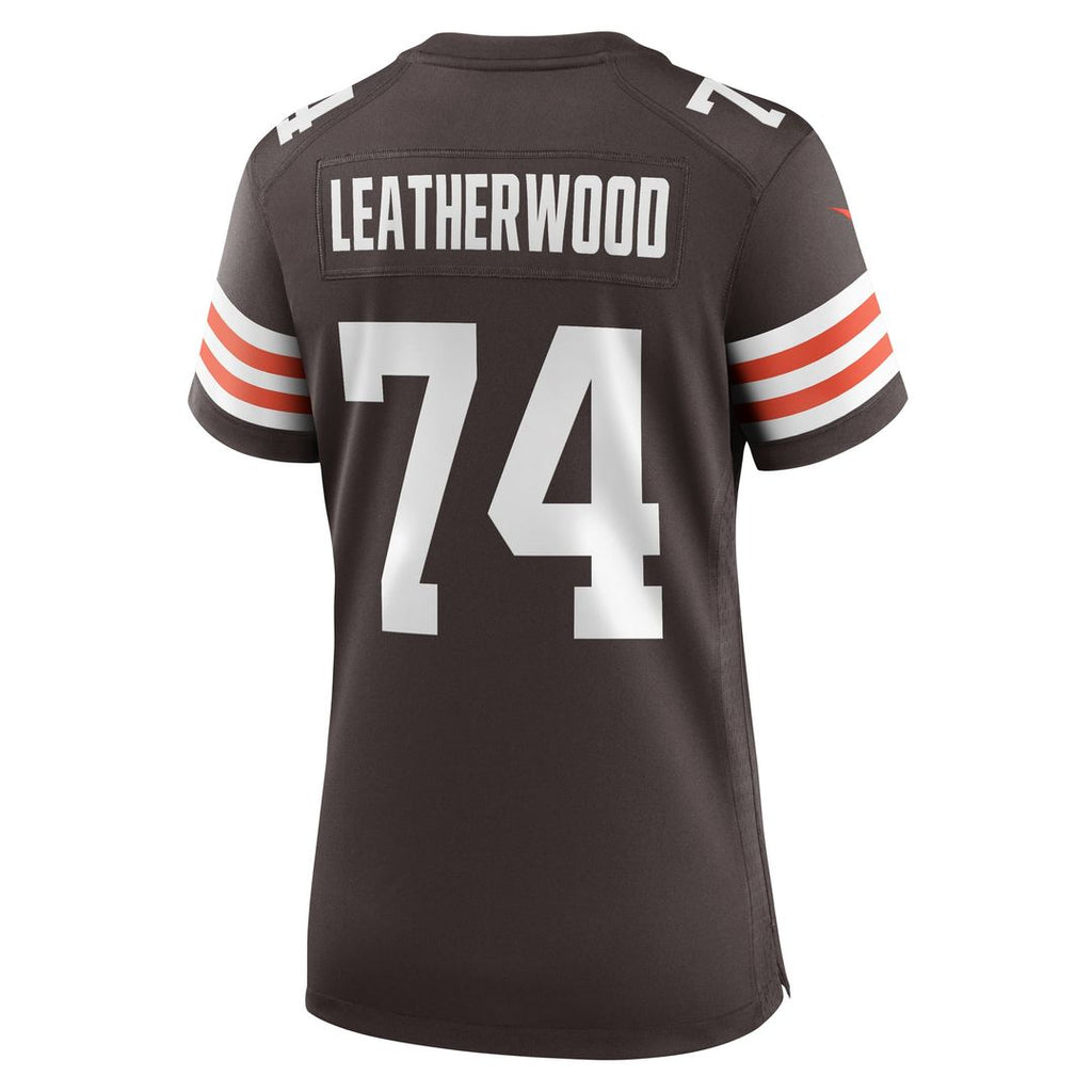 Women's Nike Cleveland Browns Alex Leatherwood Brown Team Game NFL Jersey