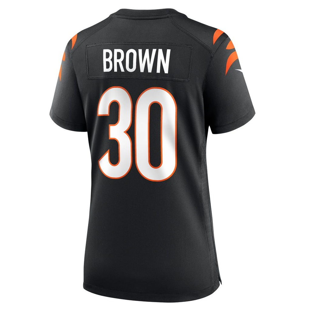 Women's Nike Cincinnati Bengals Chase Brown Black Team Game NFL Jersey