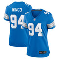 Women's Nike Detroit Lions Mekhi Wingo Blue Team Game NFL Jersey