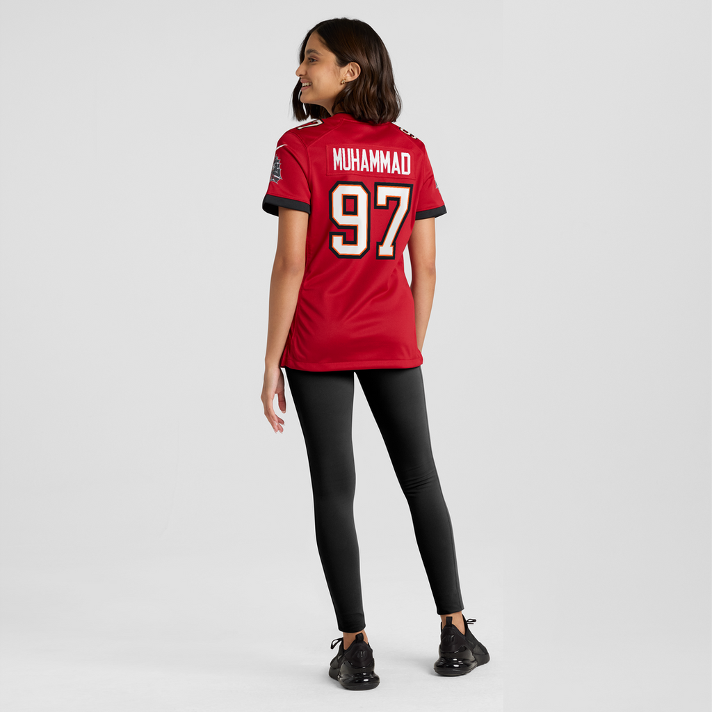 Women's Nike Tampa Bay Buccaneers Al-Quadin Muhammad Red Team Game NFL Jersey