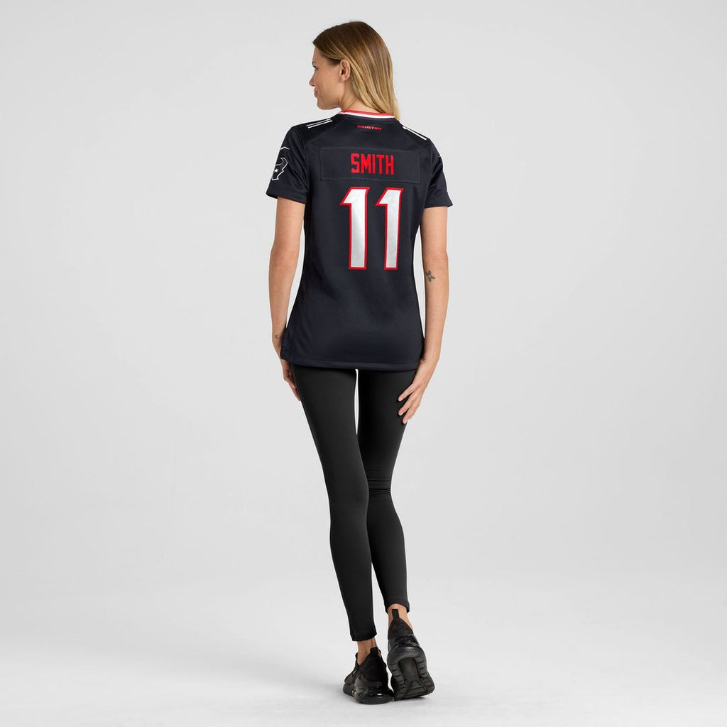 Women's Nike Houston Texans Tremon Smith Navy Team Game NFL Jersey