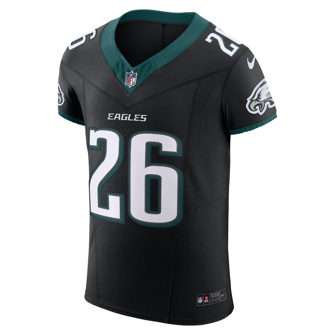 Men's Nike Philadelphia Eagles Saquon Barkley Black Alternate Vapor F.U.S.E. Elite NFL Jersey