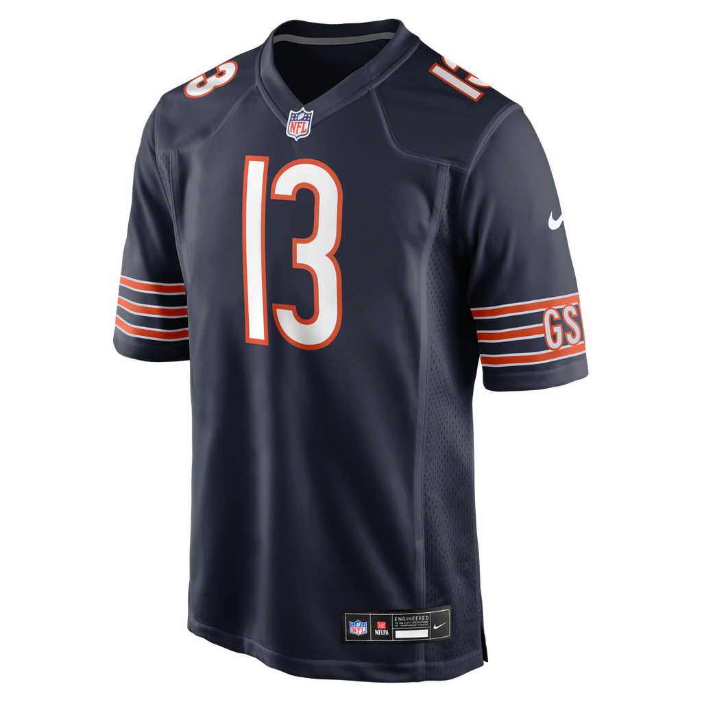Men's Nike Chicago Bears Keenan Allen Navy Team Game NFL Jersey