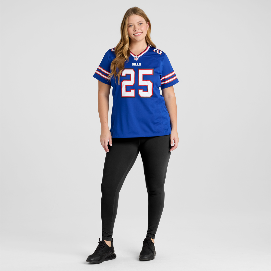 Women's Nike Buffalo Bills Geno Stone Royal Team Game NFL Jersey