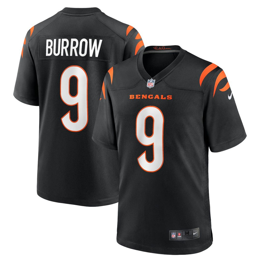 Men's Nike Cincinnati Bengals Joe Burrow Black Player Game NFL Jersey