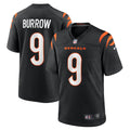 Men's Nike Cincinnati Bengals Joe Burrow Black Player Game NFL Jersey