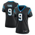 Women's Nike Carolina Panthers Bryce Young Black Team Game NFL Jersey
