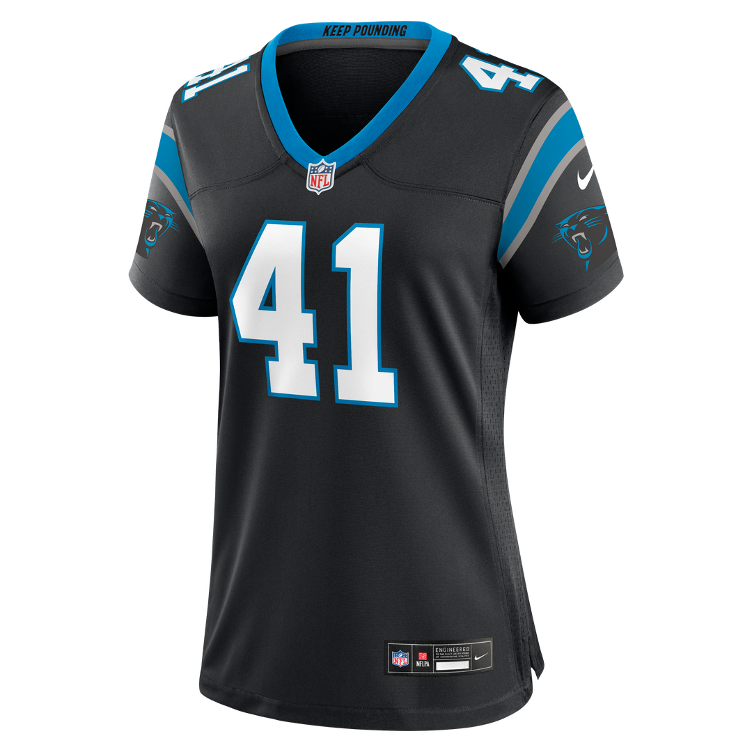 Women's Nike Carolina Panthers Jacoby Windmon Black Team Game NFL Jersey