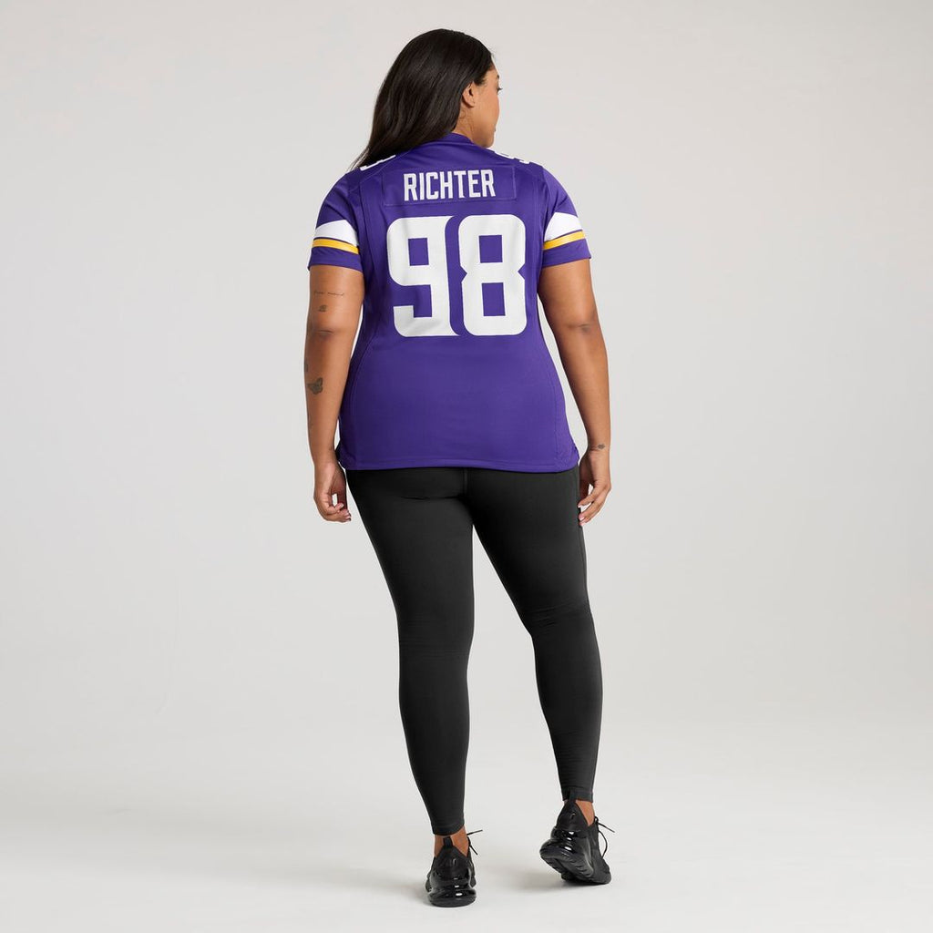 Women's Nike Minnesota Vikings Bo Richter Purple Team Game NFL Jersey