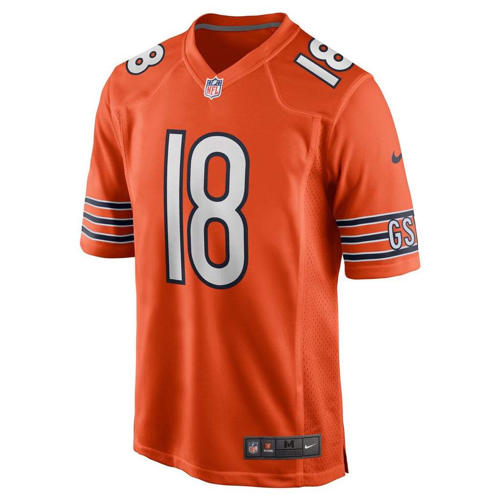 Men's Nike Chicago Bears Caleb Williams Orange Alternate Player Game NFL Jersey