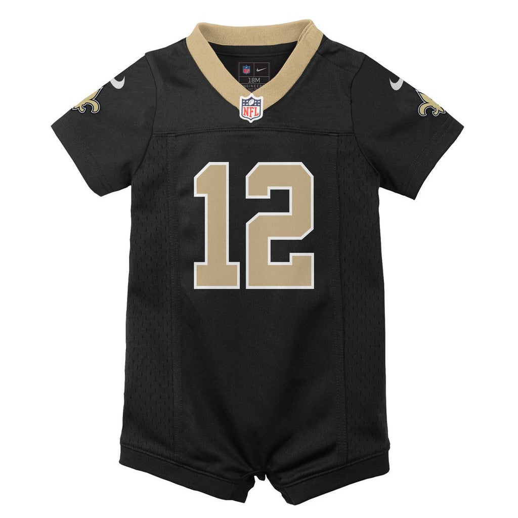 Infant Nike New Orleans Saints Chris Olave Black Newborn & Game Romper NFL Jersey
