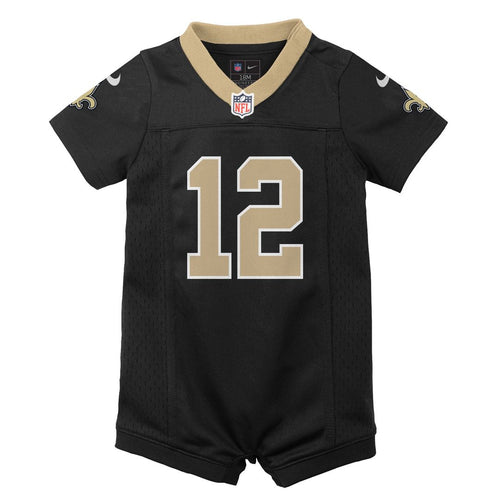 Infant Nike New Orleans Saints Chris Olave Black Newborn & Game Romper NFL Jersey