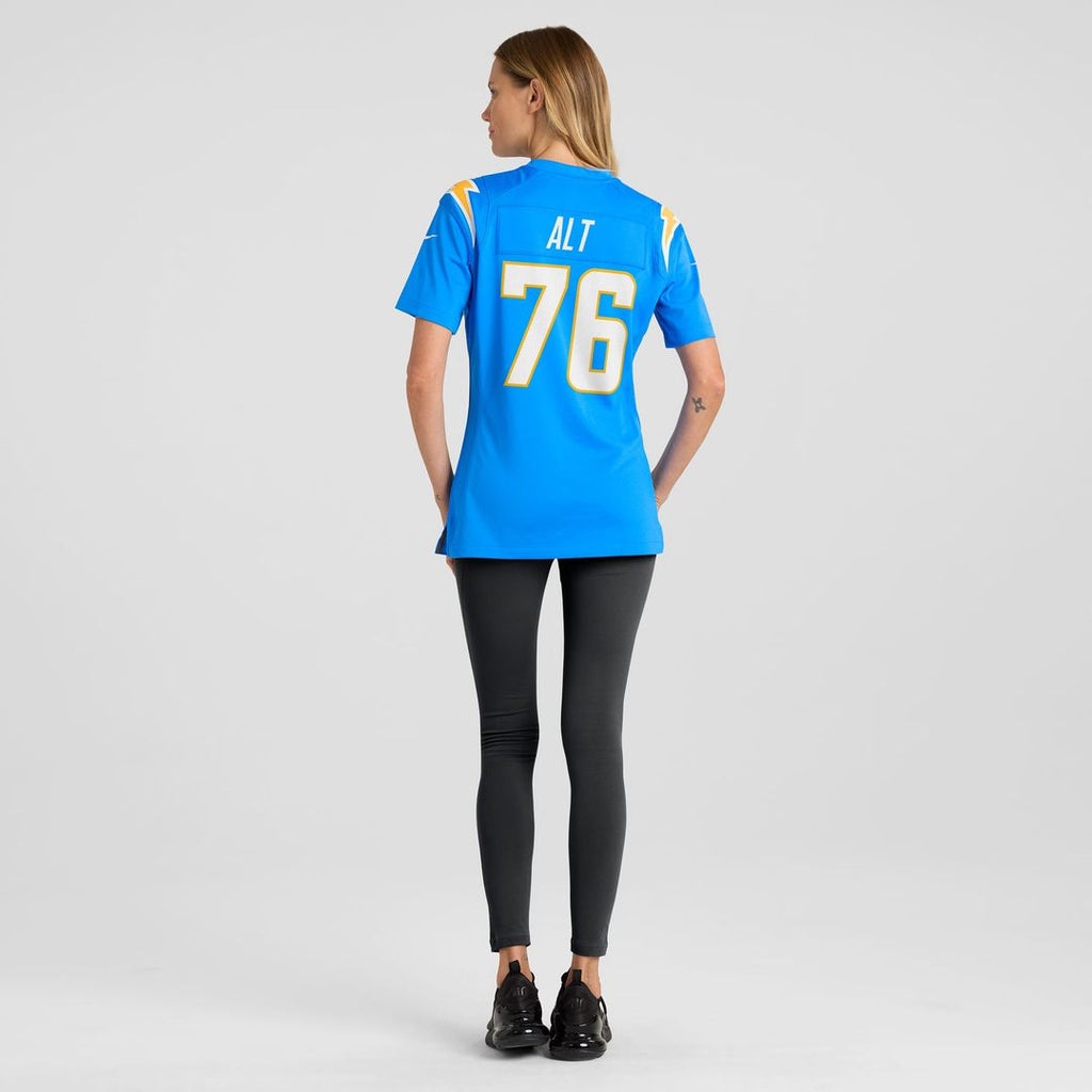 Women's Nike Los Angeles Chargers Joe Alt Powder Blue 2024 NFL Draft First Round Pick Player Game NFL Jersey