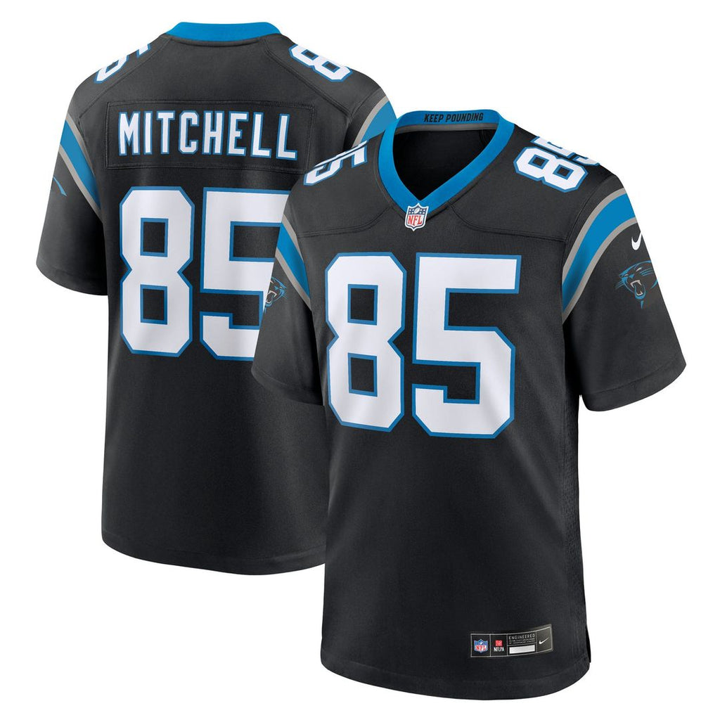 Men's Nike Carolina Panthers James Mitchell Black Team Game NFL Jersey