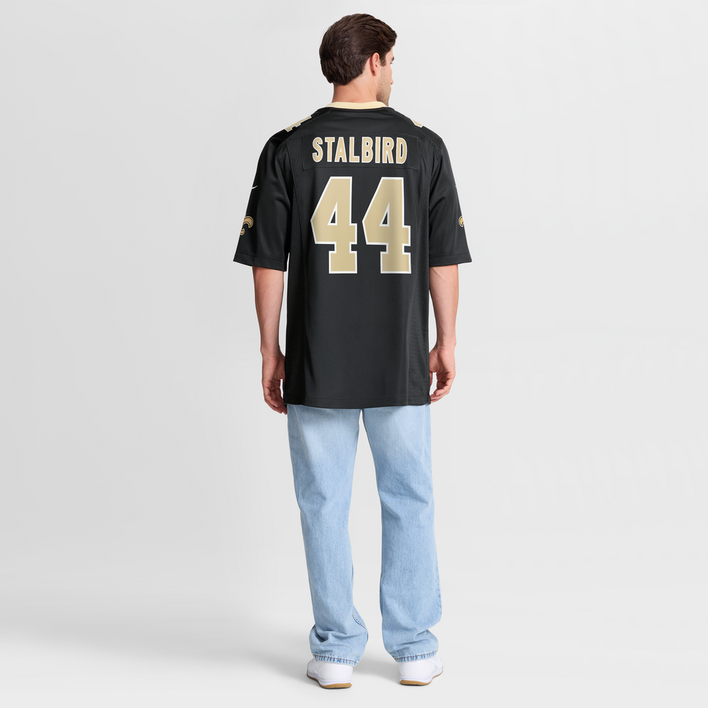 Men's Nike New Orleans Saints Isaiah Stalbird Black Team Game NFL Jersey