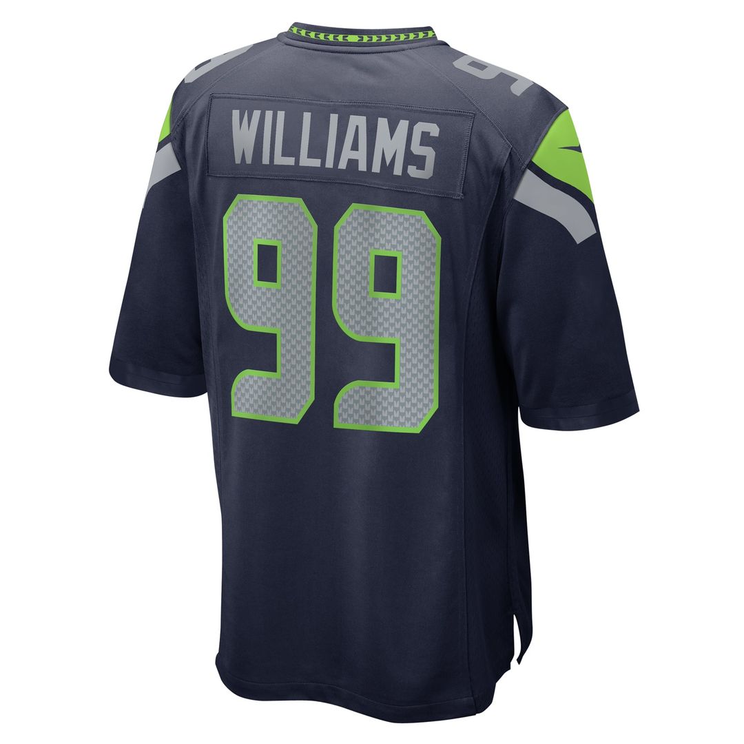 Men's Nike Seattle Seahawks Leonard Williams College Navy Game NFL Jersey