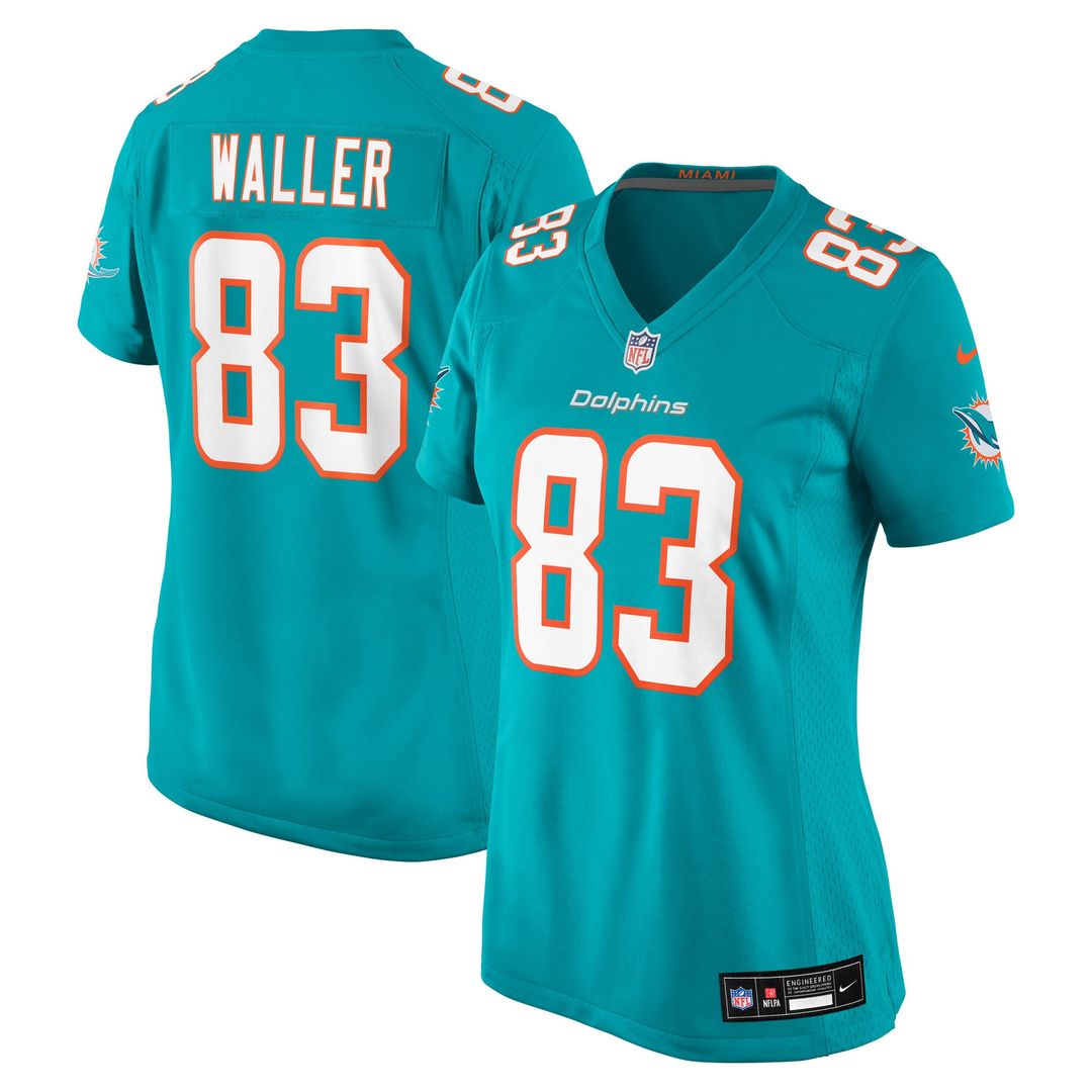 Women's Nike Miami Dolphins Darren Waller Aqua Team Game NFL Jersey
