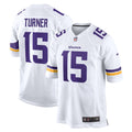 Men's Nike Minnesota Vikings Dallas Turner White Game NFL Jersey