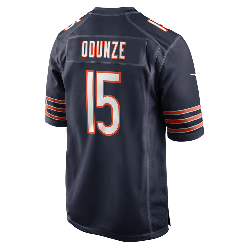 Men's Nike Chicago Bears Rome Odunze Navy Player Game NFL Jersey