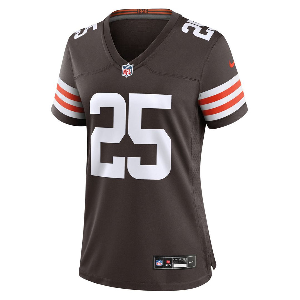 Women's Nike Cleveland Browns Andre Szmyt Brown Team Game NFL Jersey