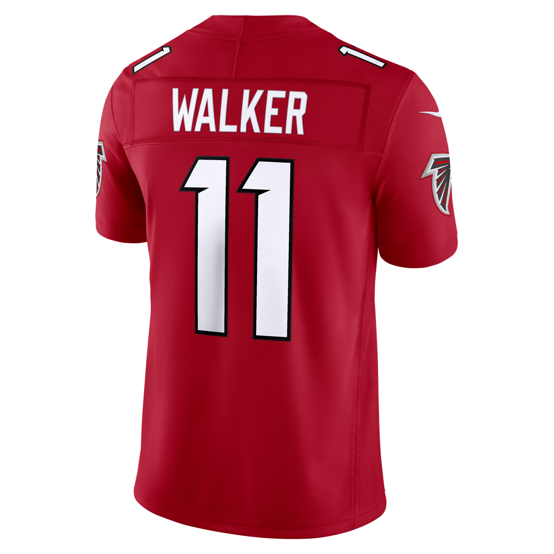 Men's Nike Atlanta Falcons Jalon Walker Red Vapor F.U.S.E. Stitched Limited NFL Jersey
