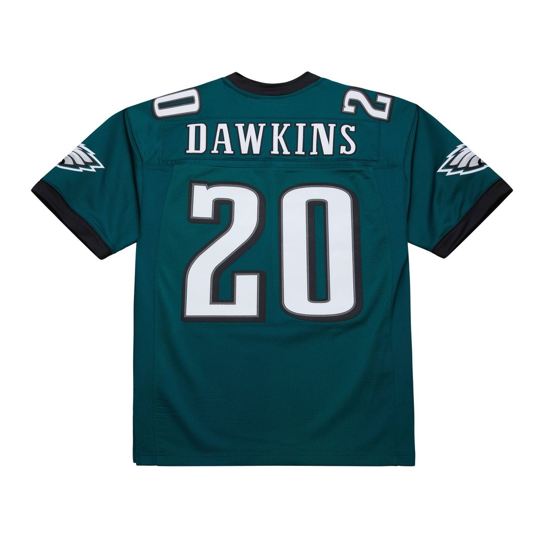 Men's Mitchell & Ness Philadelphia Eagles Brian Dawkins Green 2007 Authentic Throwback Retired Player NFL Jersey