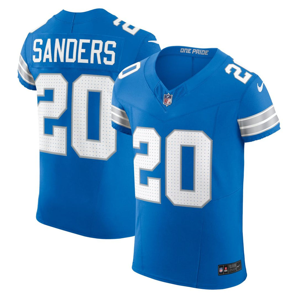 Men's Nike Detroit Lions Barry Sanders Blue Vapor F.U.S.E. Elite NFL Jersey