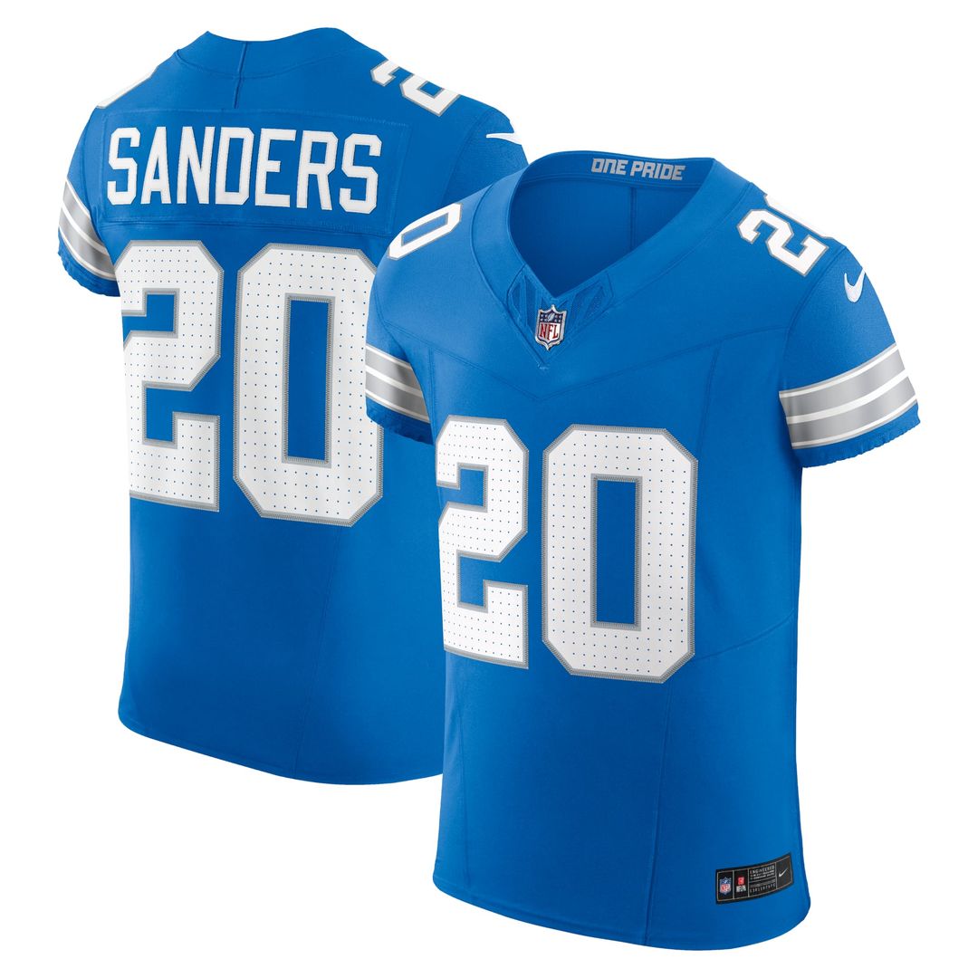 Men's Nike Detroit Lions Barry Sanders Black Alternate Vapor F.U.S.E. Elite NFL Jersey