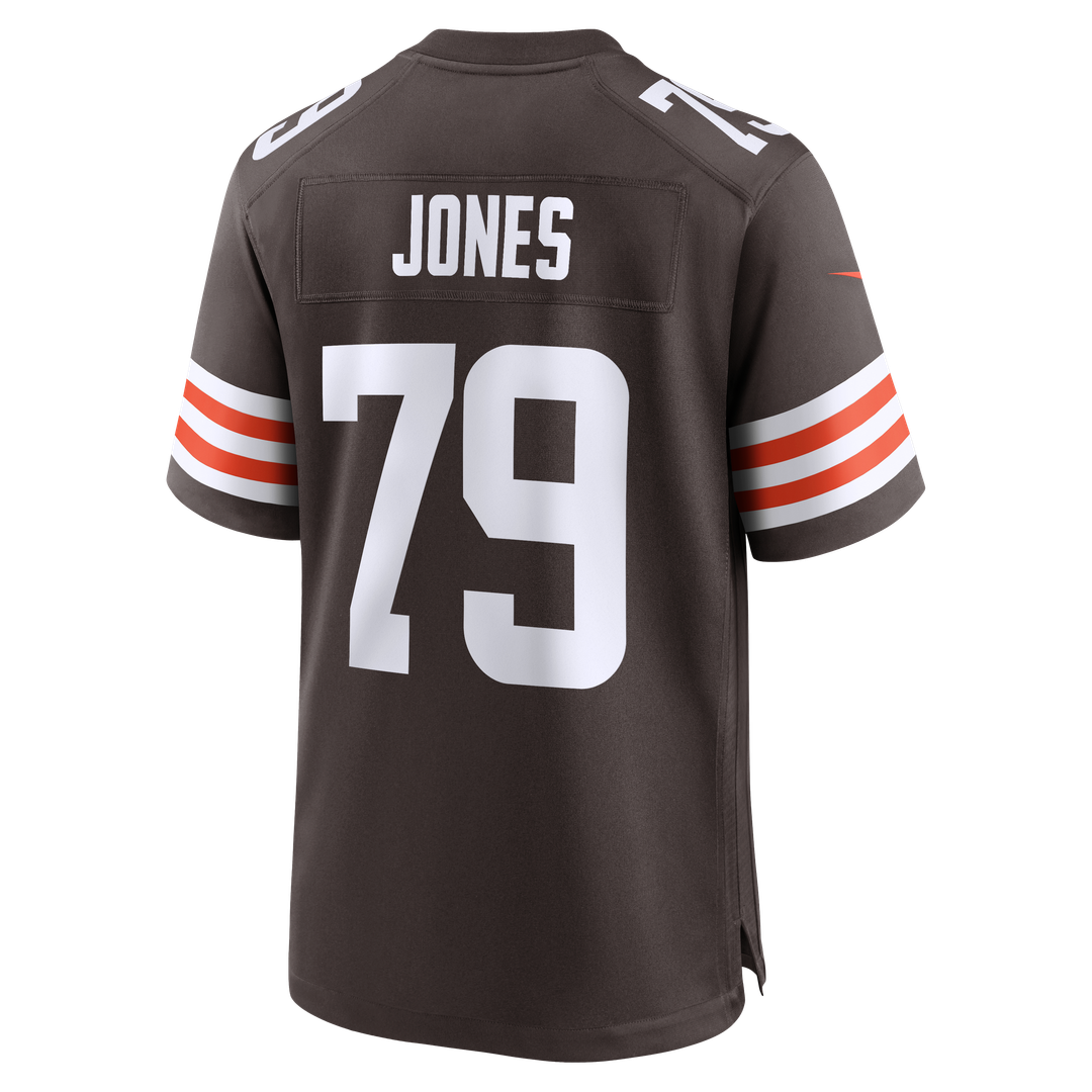 Men's Nike Cleveland Browns Dawand Jones Brown Team Game NFL Jersey