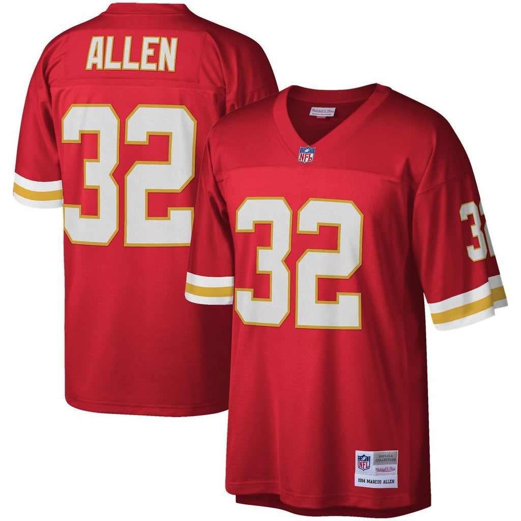 Men's Mitchell & Ness Kansas City Chiefs Marcus Allen Red Legacy Replica NFL Jersey