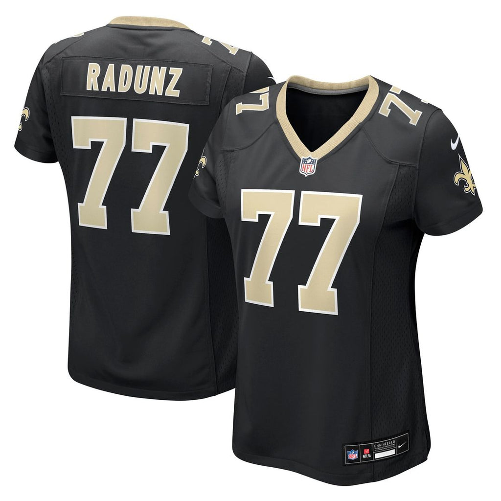 Women's Nike New Orleans Saints Dillon Radunz Black Team Game NFL Jersey