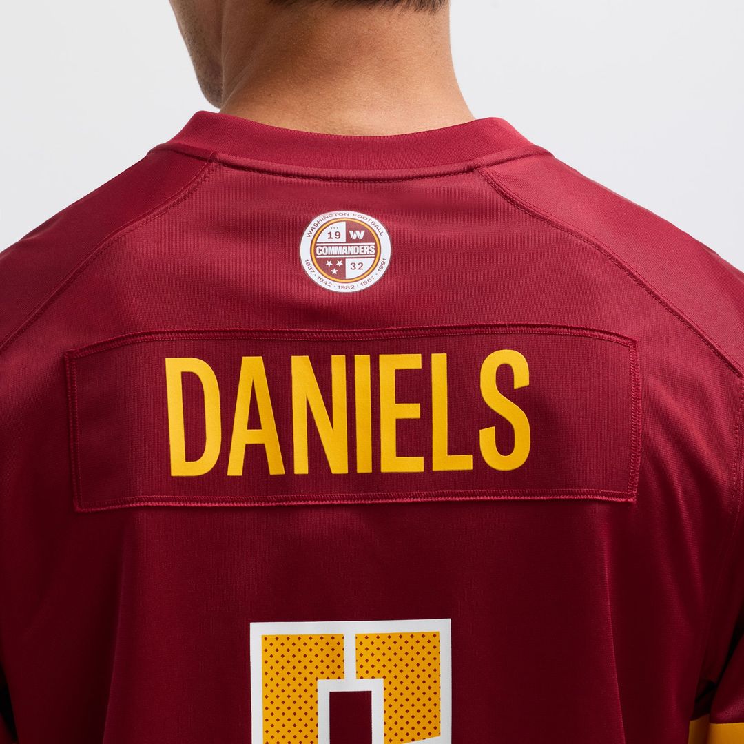 Men's Nike Washington Commanders Jayden Daniels Burgundy Player Game NFL Jersey