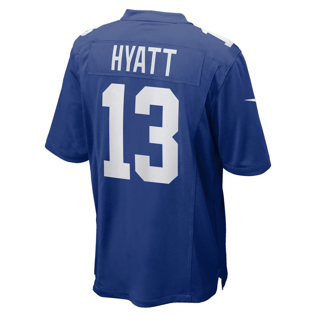 Men's Nike New York Giants Jalin Hyatt Royal Team Game NFL Jersey
