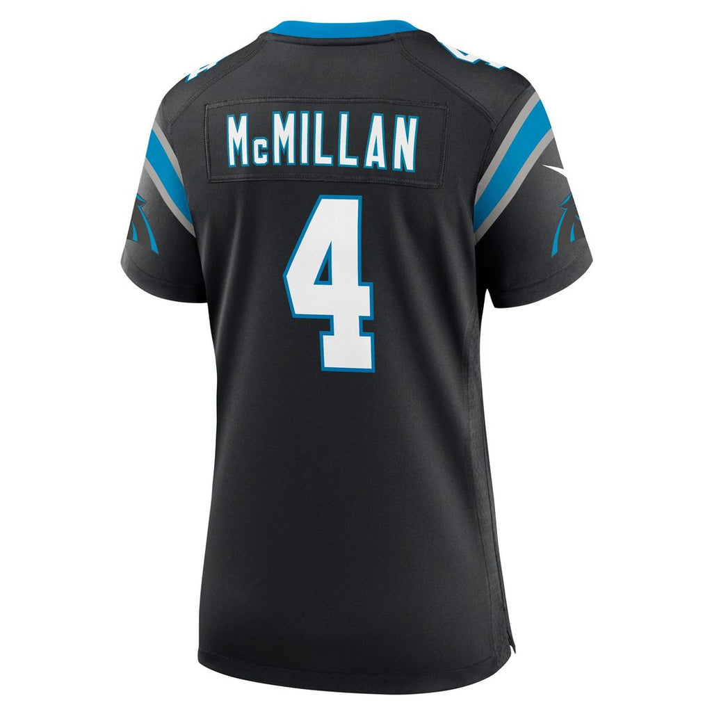 Women's Nike Carolina Panthers Tetairoa McMillan Black Team Game NFL Jersey
