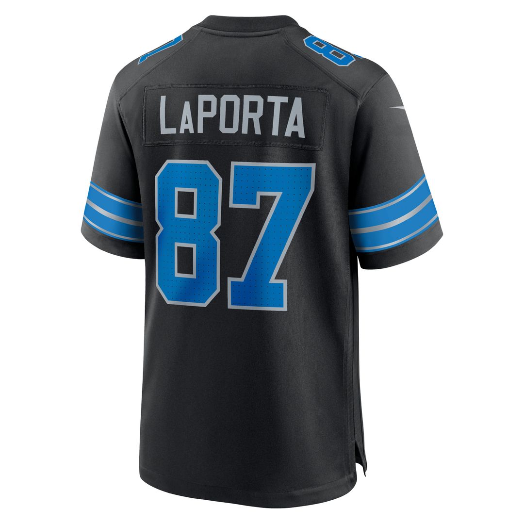 Men's Nike Detroit Lions Sam LaPorta White Game NFL Jersey