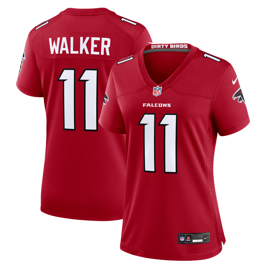 Women's Nike Atlanta Falcons Jalon Walker Red Game NFL Jersey