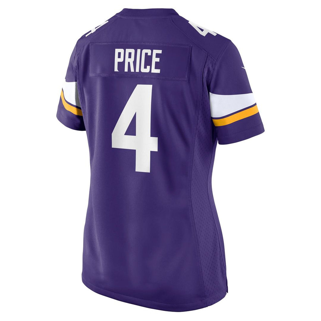 Women's Nike Minnesota Vikings Myles Price Purple Team Game NFL Jersey