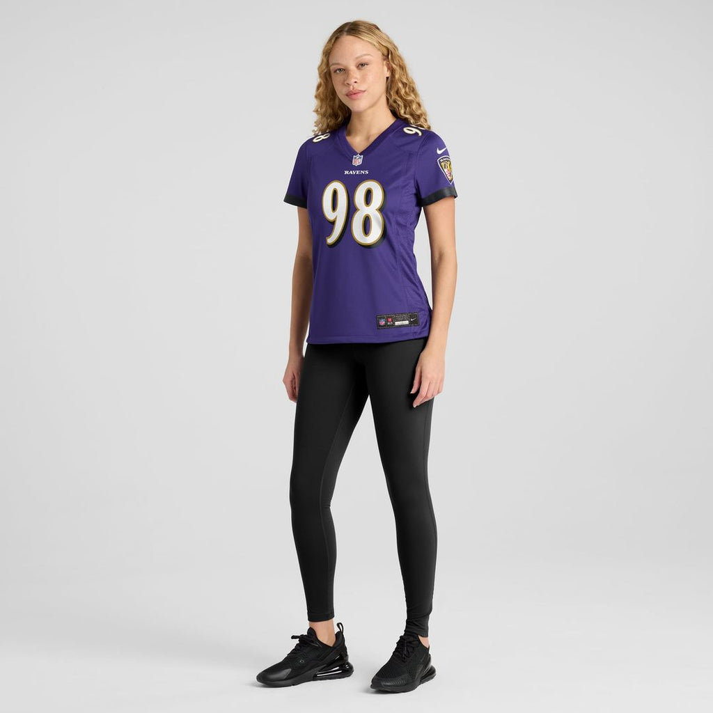 Women's Nike Baltimore Ravens Travis Jones Purple Player Game NFL Jersey