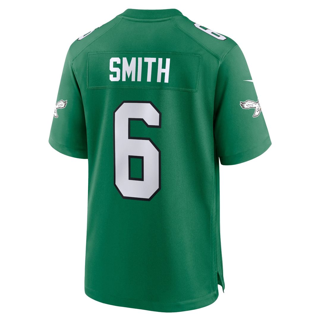 Youth Nike Philadelphia Eagles DeVonta Smith Kelly Green Game NFL Jersey