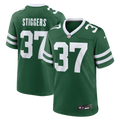 Men's Nike New York Jets Qwan'tez Stiggers Legacy Green Team Game NFL Jersey