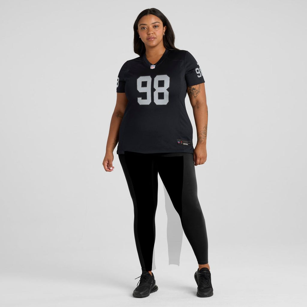 Women's Nike Las Vegas Raiders Maxx Crosby Black NFL Jersey