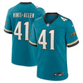 Men's Nike Jacksonville Jaguars Josh Hines-Allen Teal Prowler Throwback Player Game NFL Jersey