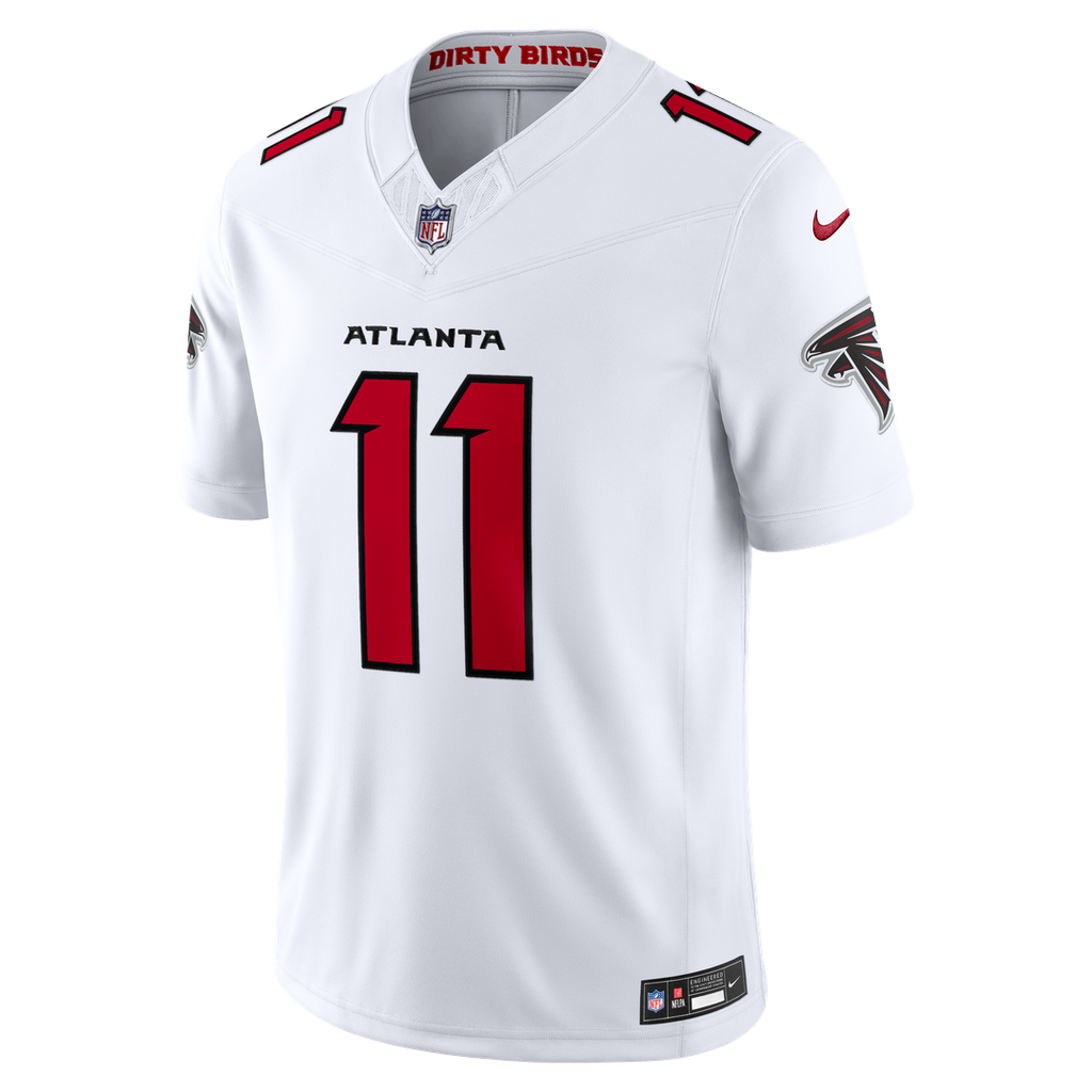 Men's Nike Atlanta Falcons Jalon Walker White Vapor F.U.S.E. Stitched Limited NFL Jersey