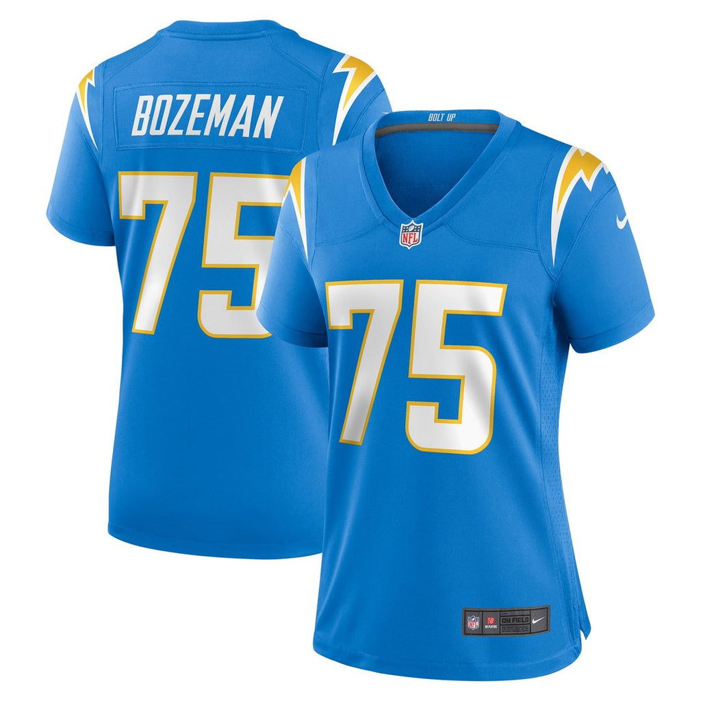 Women's Nike Los Angeles Chargers Bradley Bozeman Powder Blue Game NFL Jersey