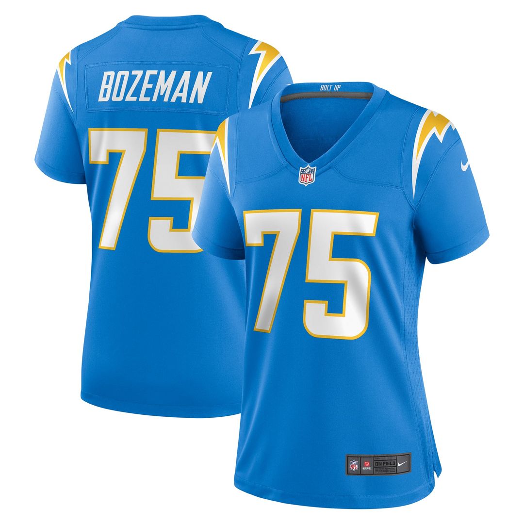 Women's Nike Los Angeles Chargers Bradley Bozeman Powder Blue Game NFL Jersey