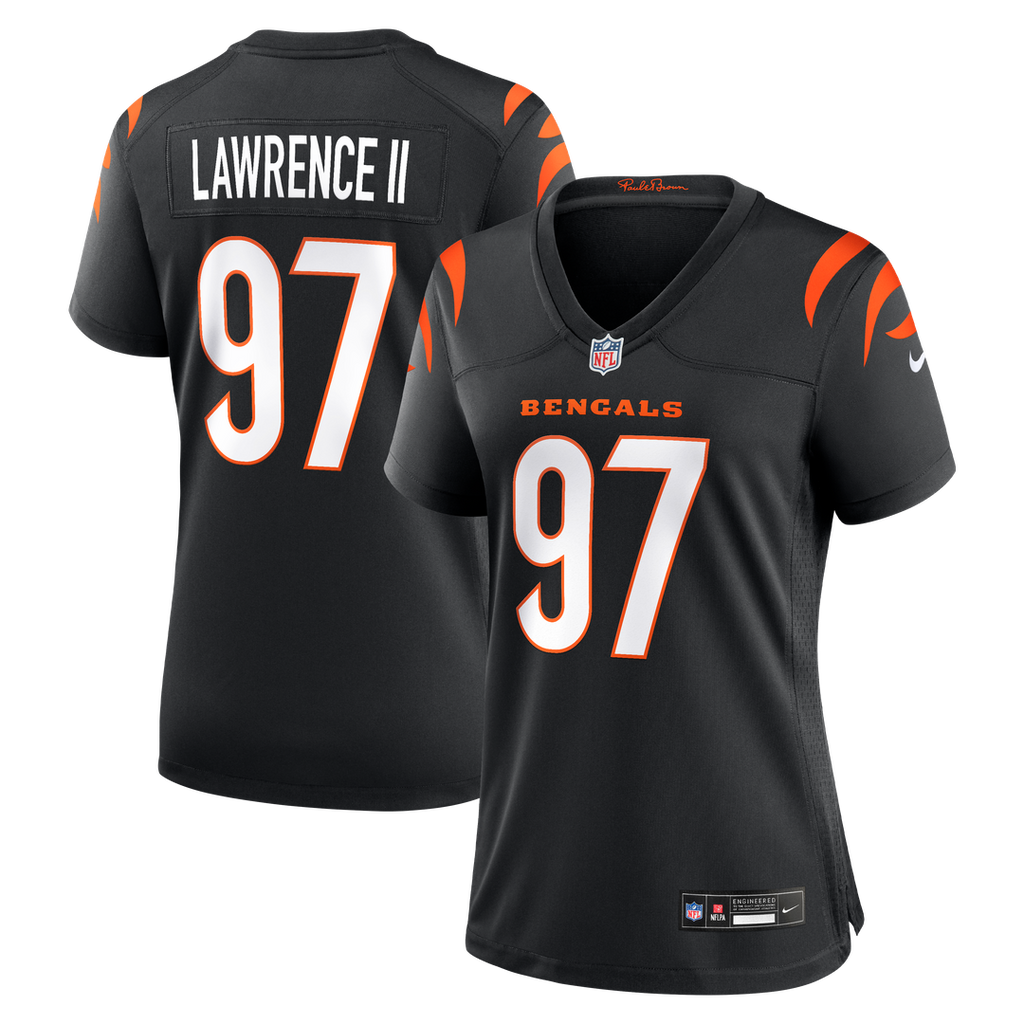 Women's Nike Cincinnati Bengals Dexter Lawrence II Black Game NFL Jersey