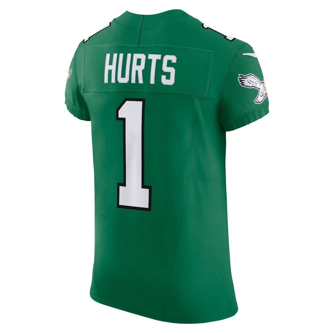 Men's Nike Philadelphia Eagles Jalen Hurts Kelly Green 2nd Alternate Vapor F.U.S.E. Elite NFL Jersey