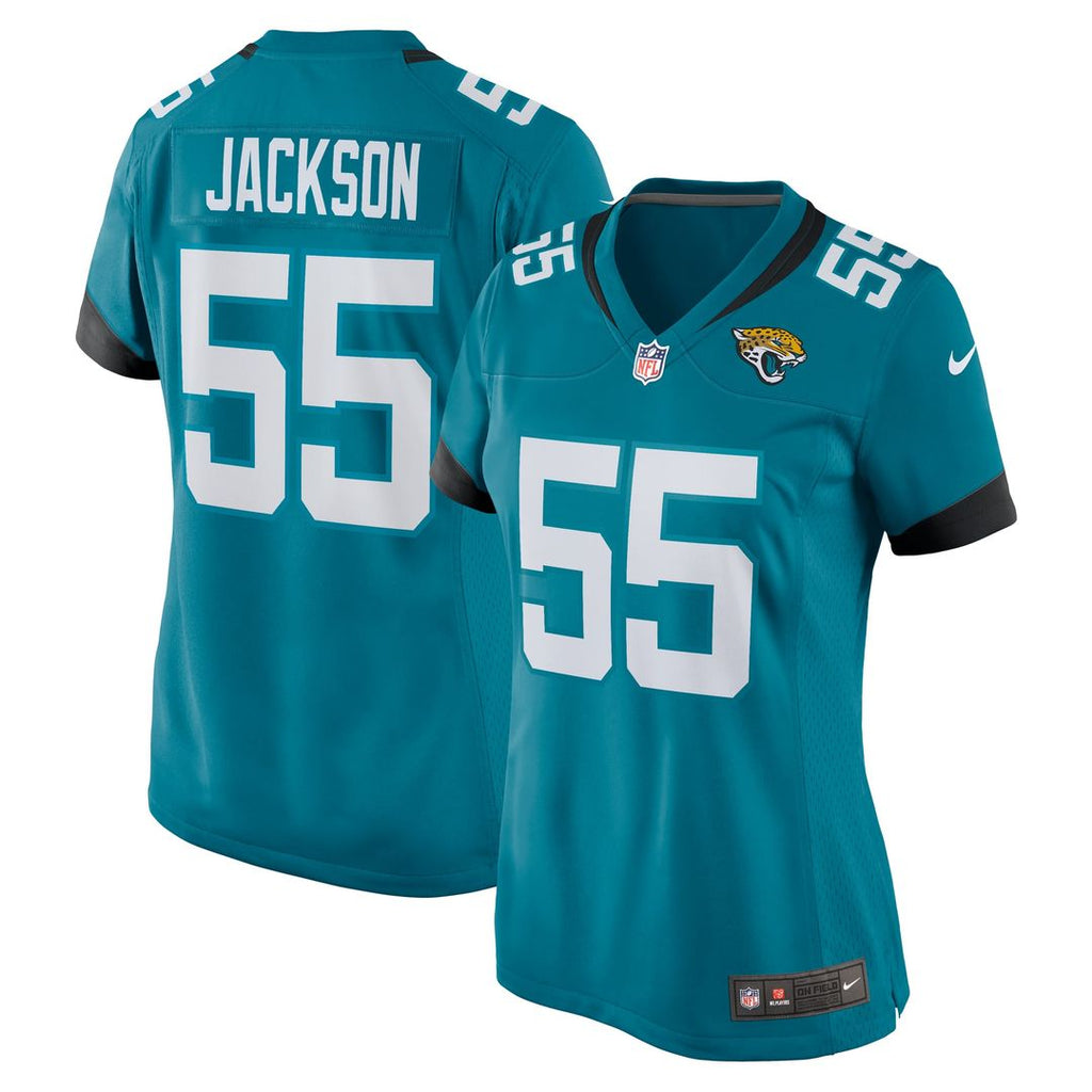 Women's Nike Jacksonville Jaguars Dequan Jackson Teal Game NFL Jersey