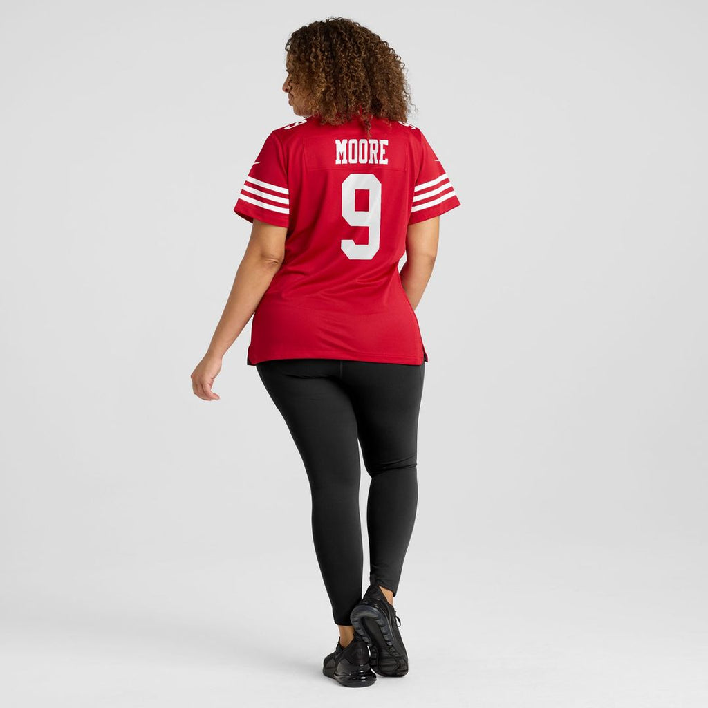 Women's Nike San Francisco 49ers Skyy Moore Scarlet Team Game NFL Jersey